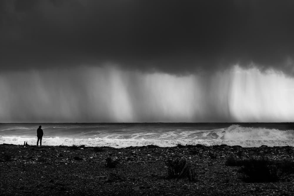 Stormy Ocean Solitude by Massimo Mei — canvas wall art