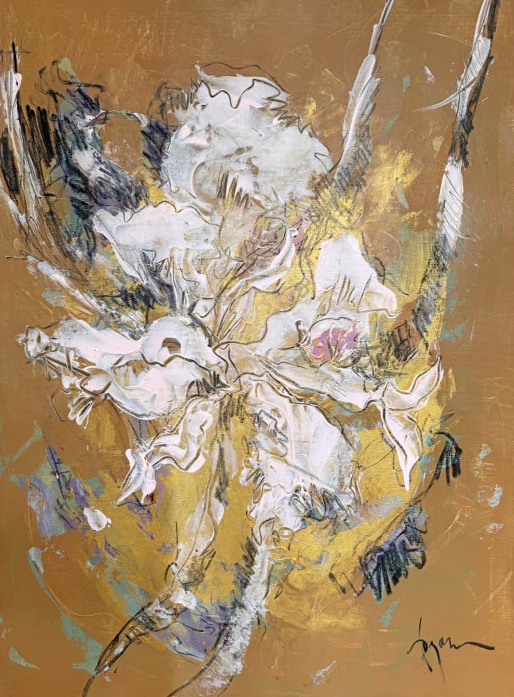 Luminous White Bloom by Dorothy Fagan — canvas wall art