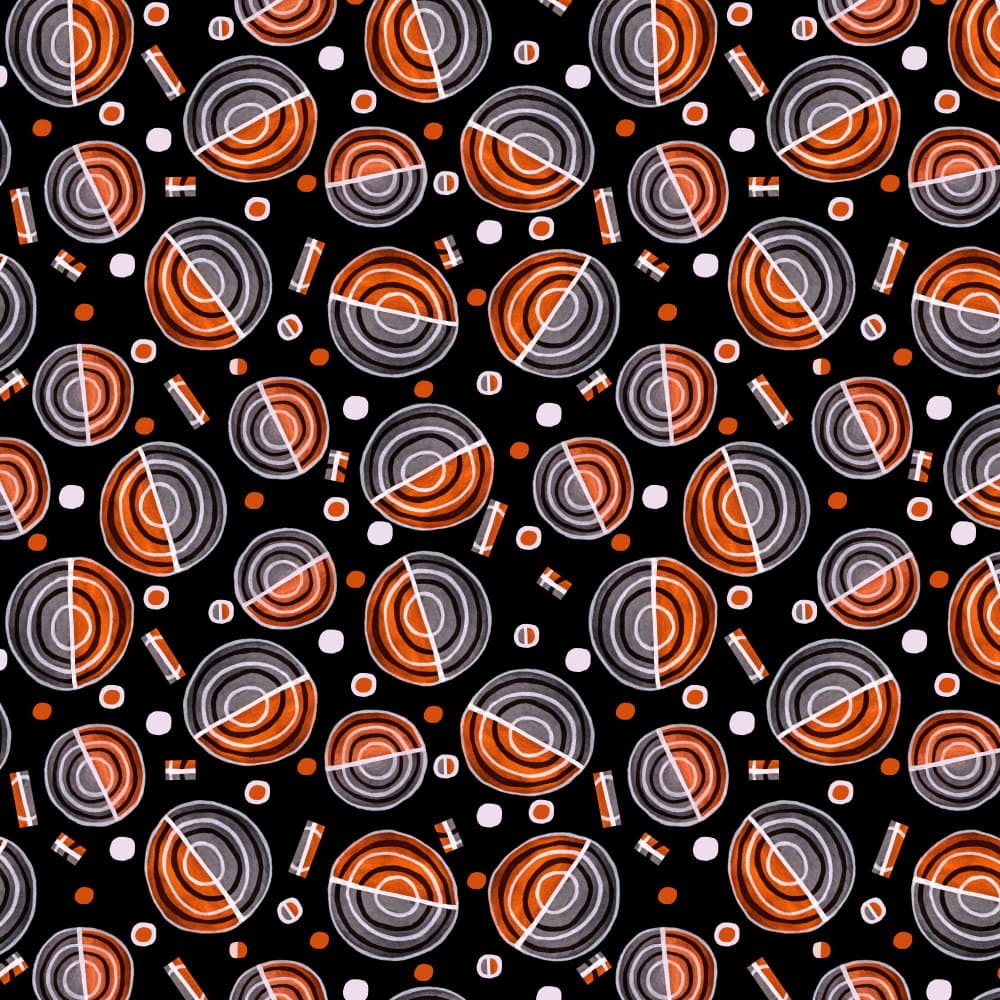 Modern Concentric Rounds by Michele Channell — canvas wall art