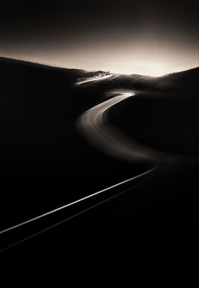 Winding Road Glow by Larry Deng APA — canvas wall art