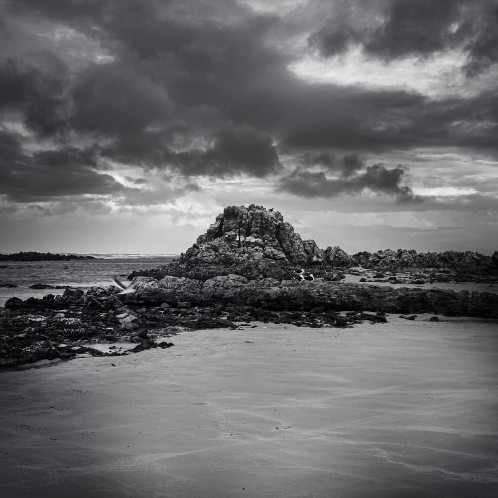 Dramatic Rocky Shore by Ray Truter — canvas wall art