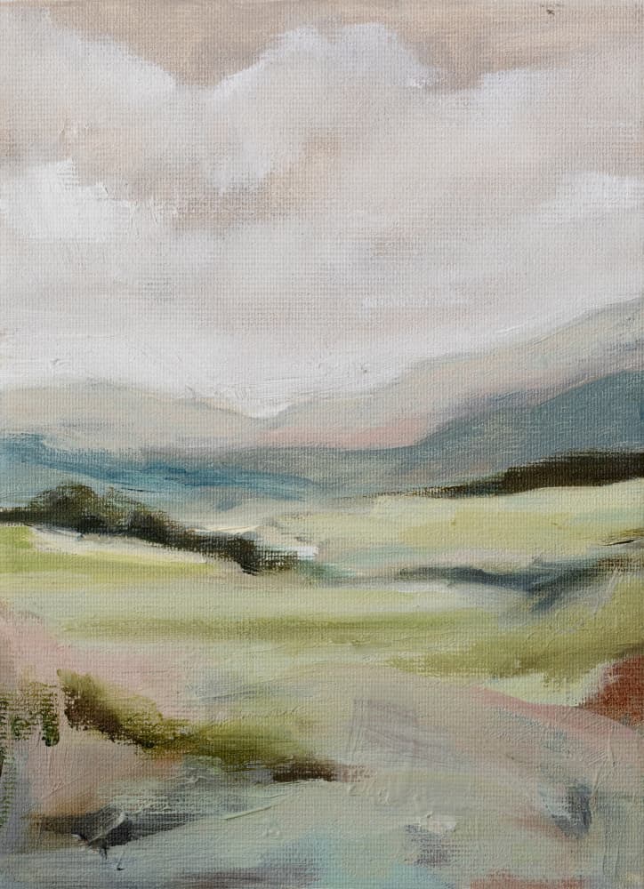 Serene Mountain Valley by Tamar Green — canvas wall art