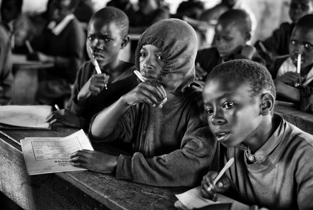 Focused School Children by Goran Jovic — canvas wall art