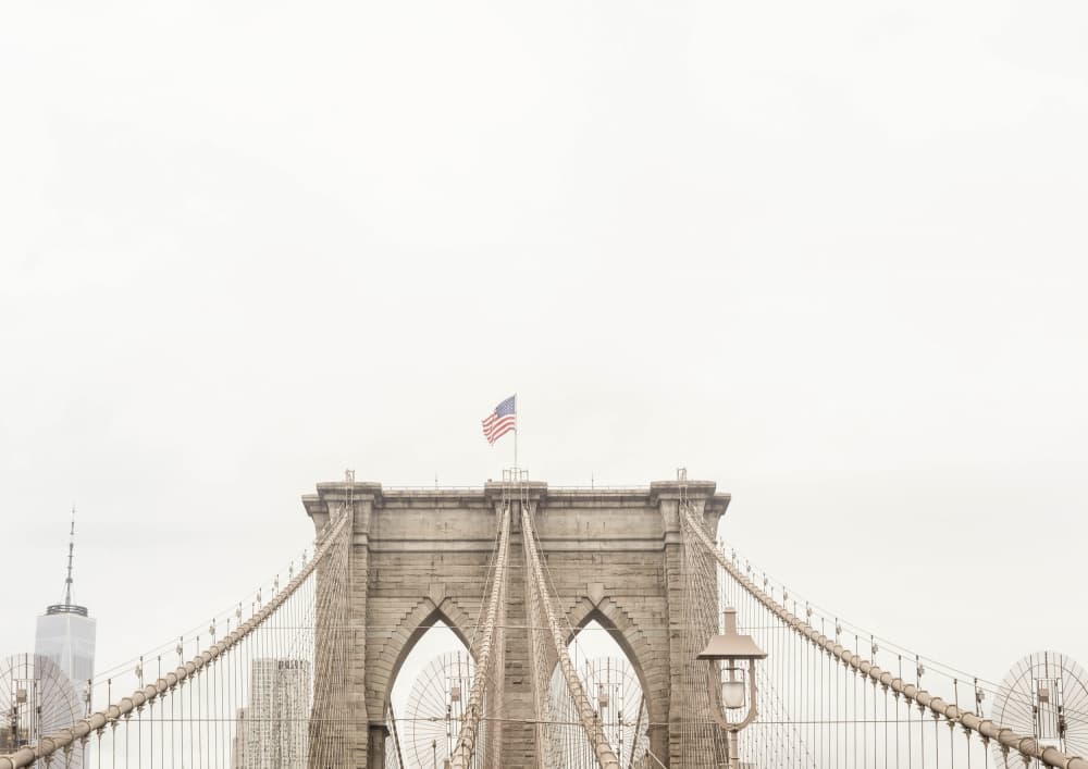 Brooklyn Bridge Icon by Talitha McQueen — canvas wall art