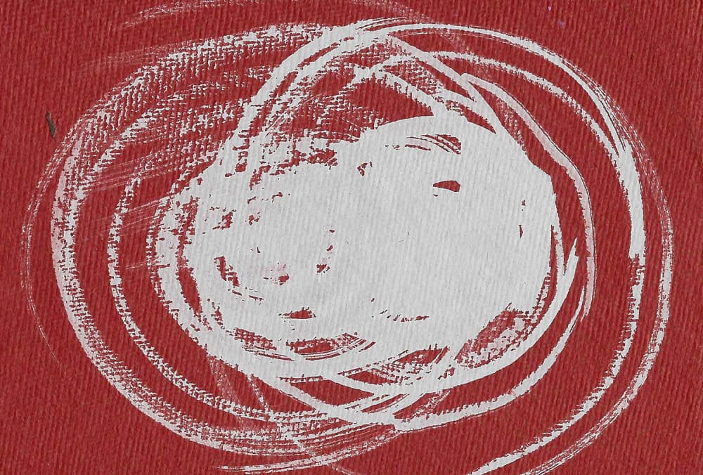 Energetic White Swirl by Santhosh ch — canvas wall art