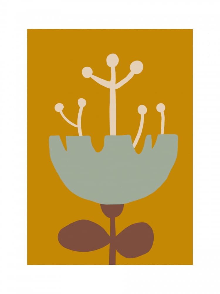 Retro Bloom Bliss by Treechild — canvas wall art