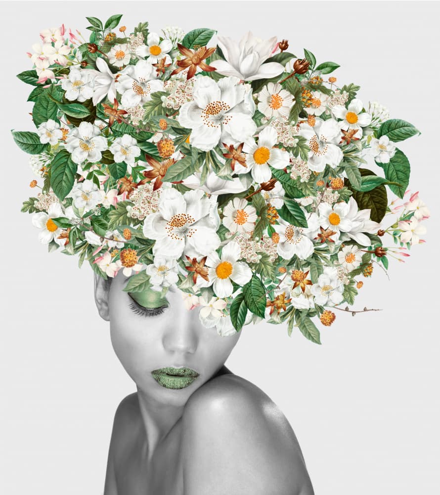 Floral Crown Beauty by Marja van den Hurk — canvas wall art