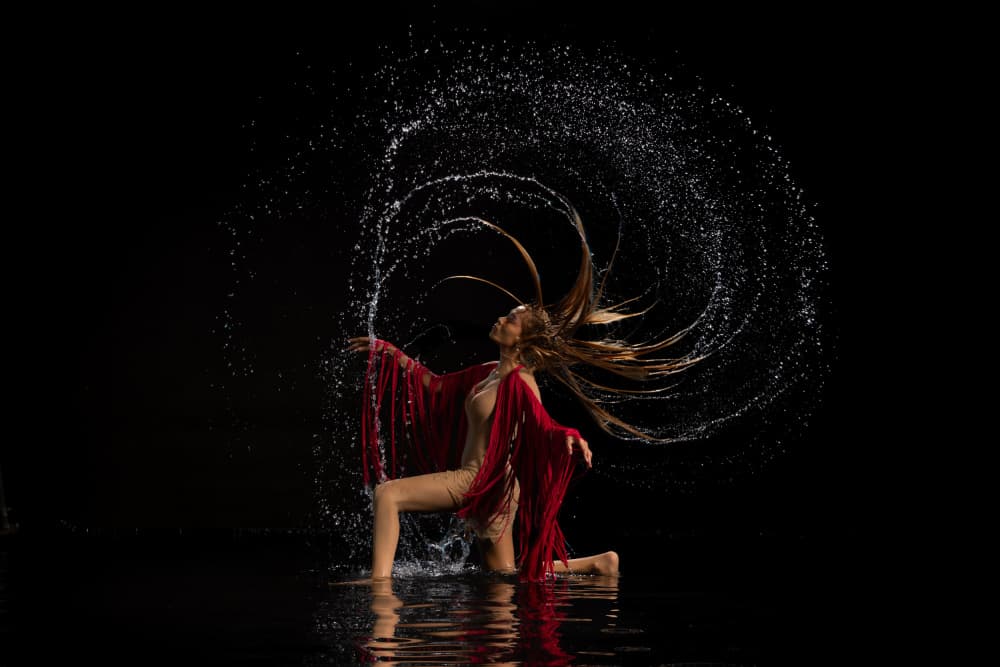 Dynamic Water Dance by Lisdiyanto Suhardjo — canvas wall art