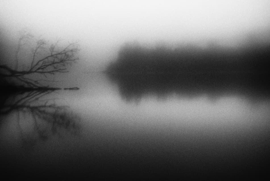 Misty Lake Reflection by Codrin Lupei — canvas wall art