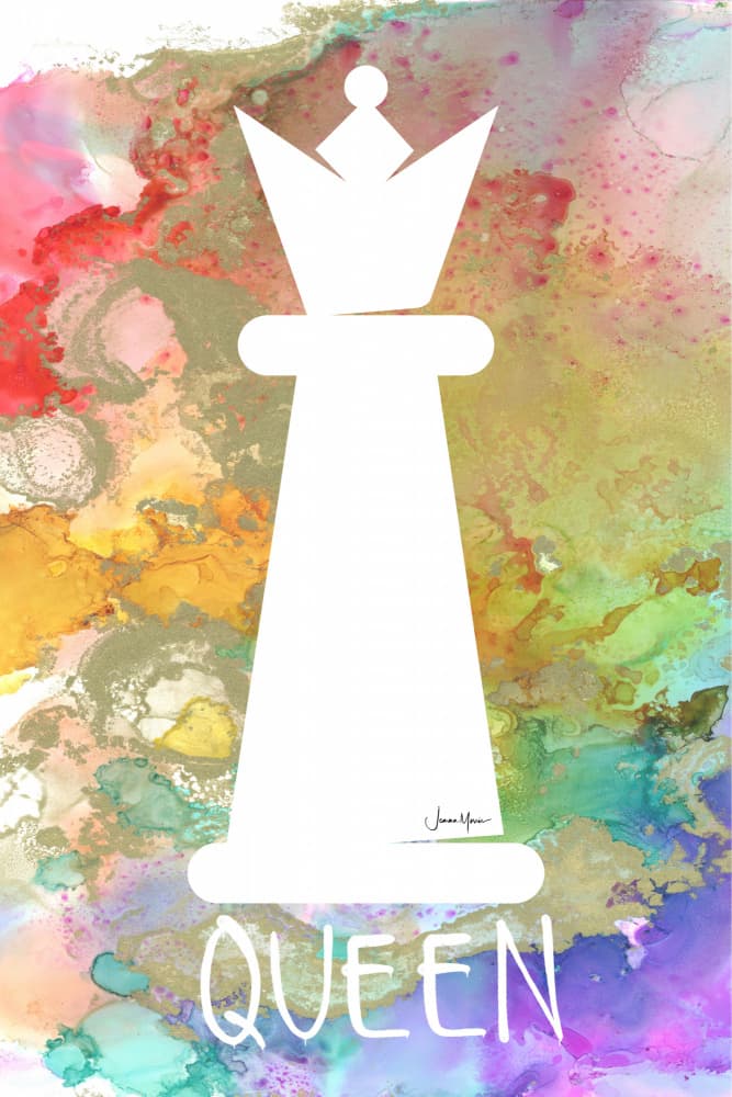 Queen - Rainbow abstract by Jemma Morris — canvas wall art