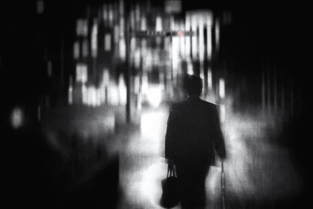 Solitary Urban Journey by Teruhiko Tsuchida — canvas wall art