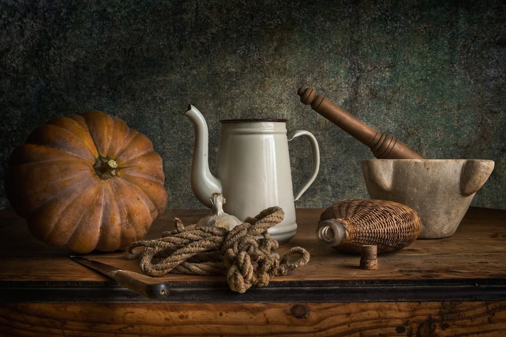 Autumn Harvest Table by Christian MARCEL — canvas wall art