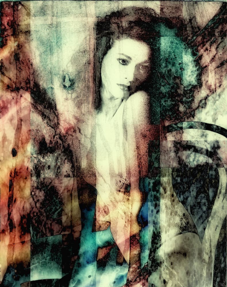 Abstract Woman Portrait by Harry Verschelden — canvas wall art