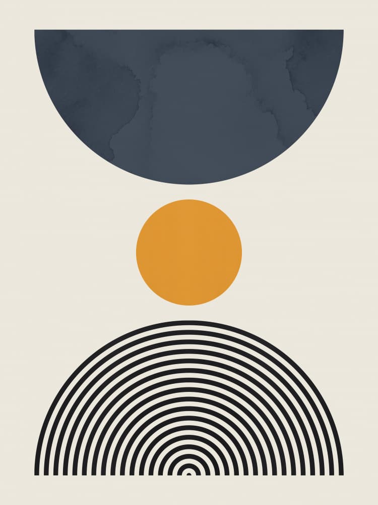 Balanced Abstract Shapes by Vitor Costa — canvas wall art