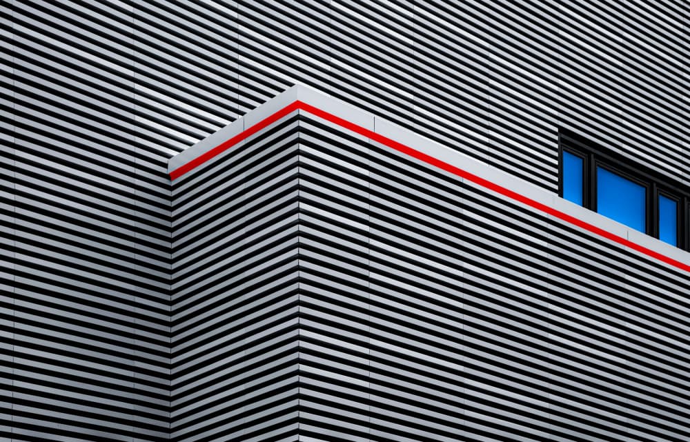 Red Line Architecture by Roland M Schwerdtfeger — canvas wall art