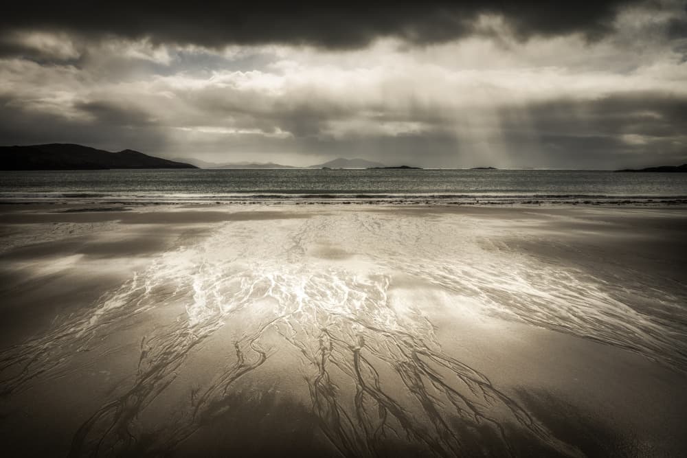 Sunbeams Over Wet Sand by Ulrike Eisenmann — canvas wall art