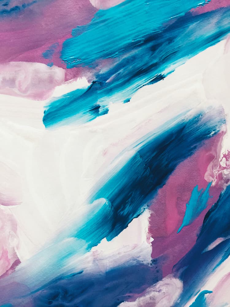 Dynamic Blue Pink Abstract by Ejaaz Haniff — canvas wall art