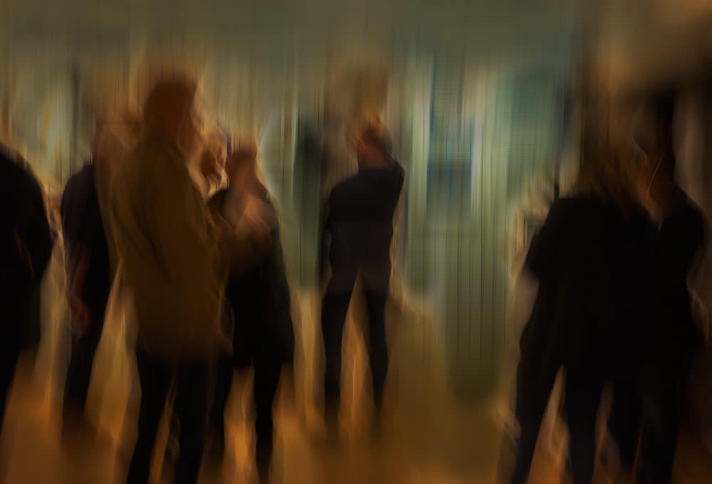 Dynamic Blurred Figures by Katarina Holmström — canvas wall art