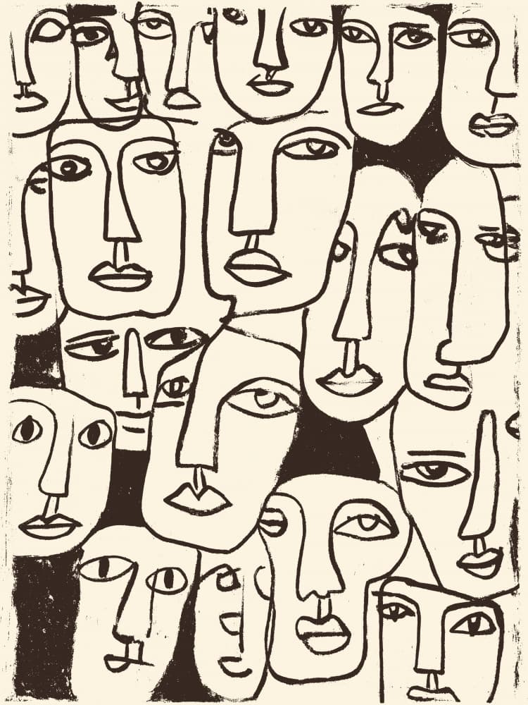 The group no 08 by Treechild — canvas wall art