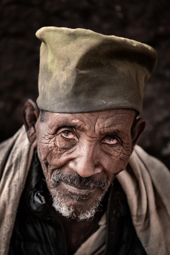 Wise Elderly Man by Trevor Cole — canvas wall art