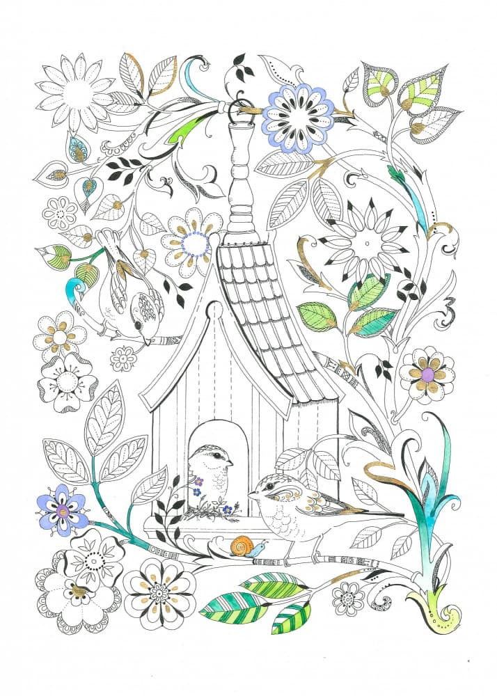 Bird House Delicate Tints by Isabelle Brent — canvas wall art