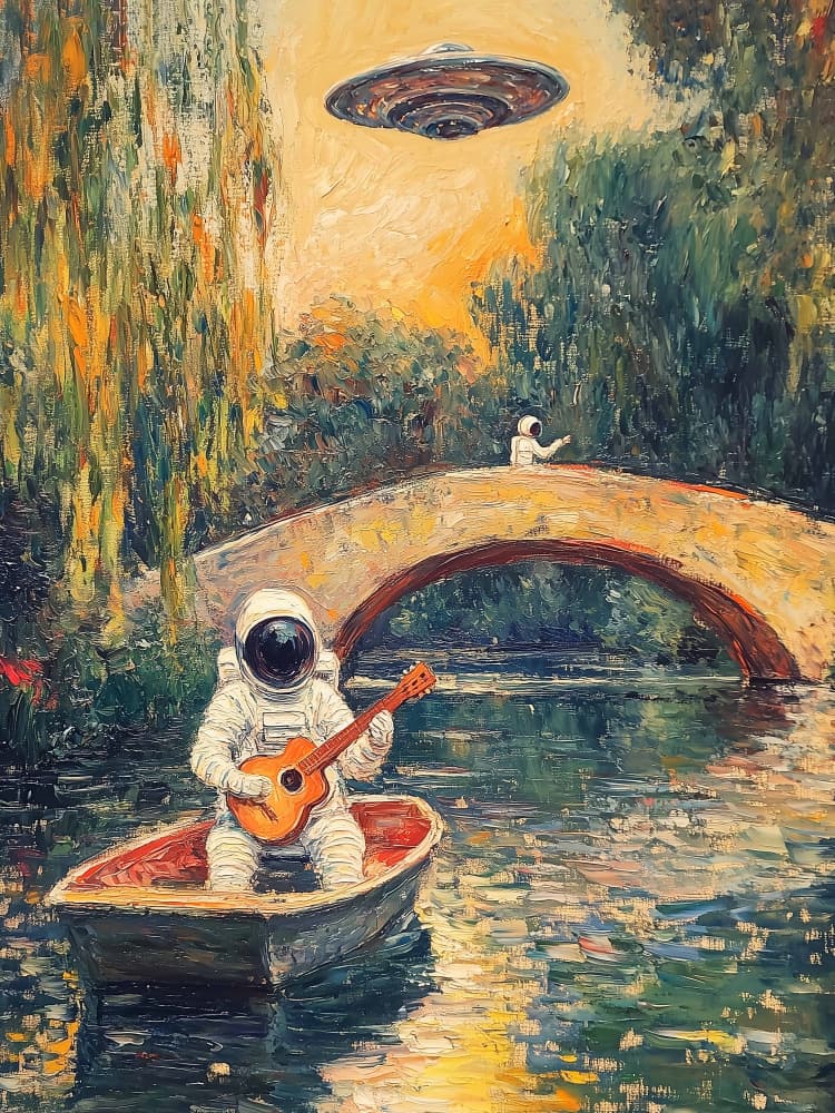 Ballad to the river by Dikhotomy — canvas wall art