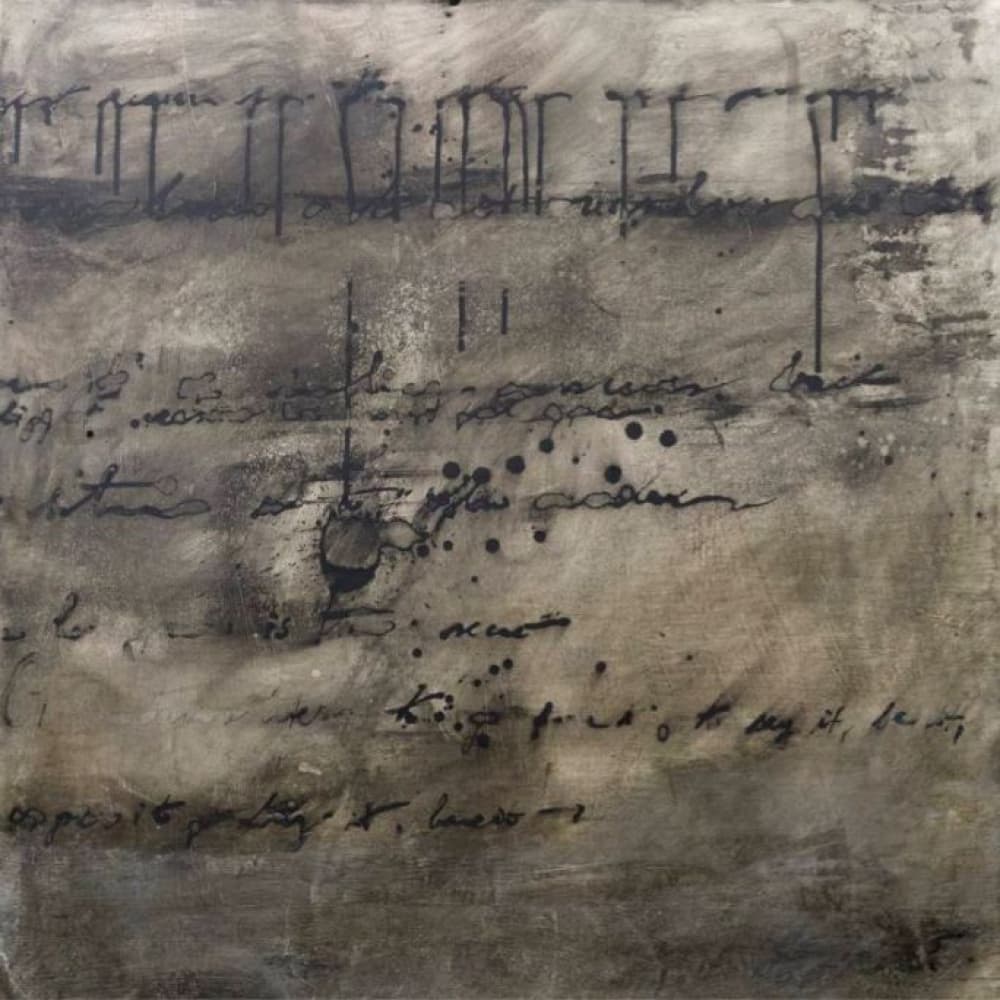 Abstract Faded Script by Deb Chaney — canvas wall art