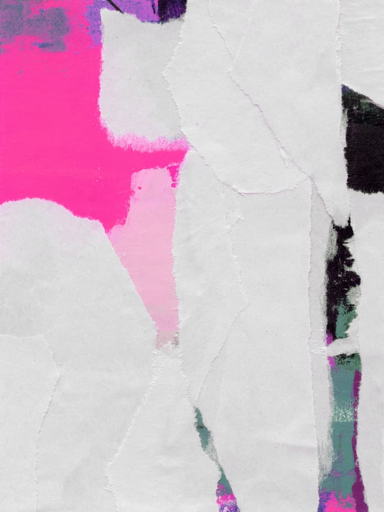 Pink Torn Abstract by Ejaaz Haniff — canvas wall art
