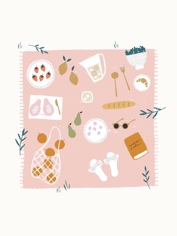 Fresh Summer Picnic by Aislinn Simmonds — canvas wall art
