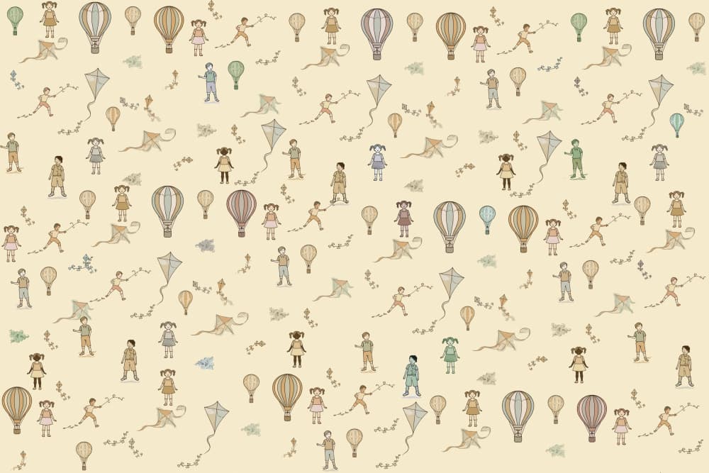 Whimsical Childhood Play by casa cartissi — canvas wall art
