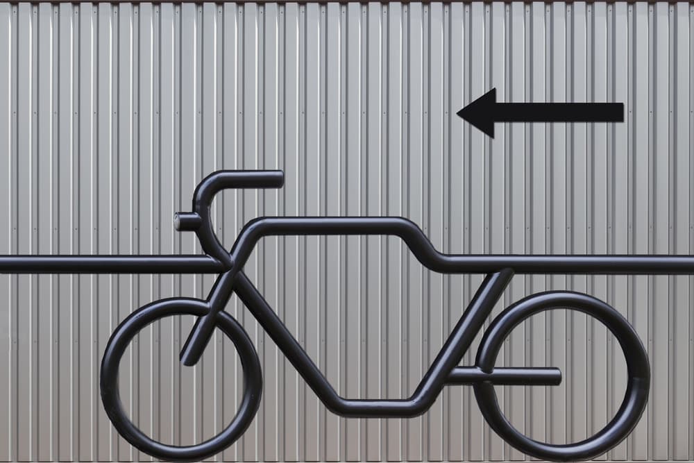 Minimalist Bike Direction by Theo Luycx — canvas wall art