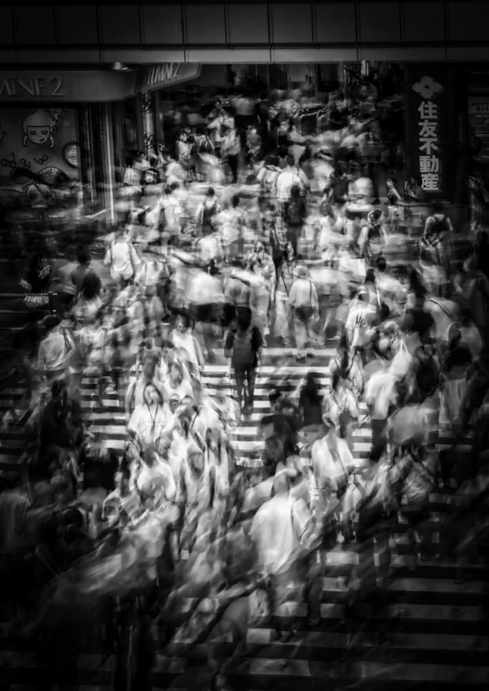 Tokyo Street Rush by 大山 儀高 — canvas wall art