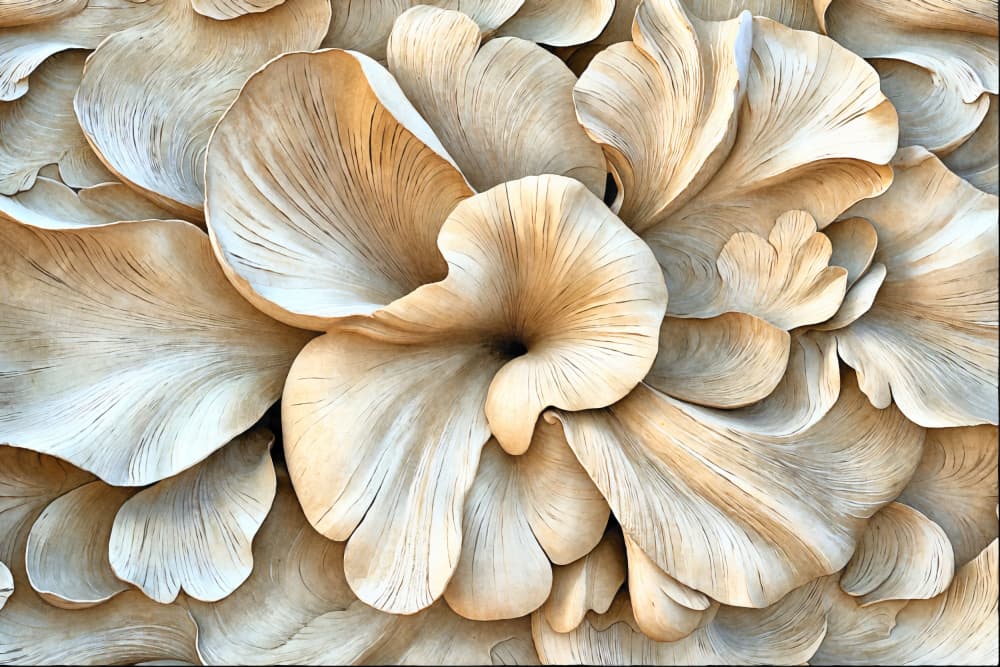 Flowing Mushroom Forms by Andrea Haase — canvas wall art