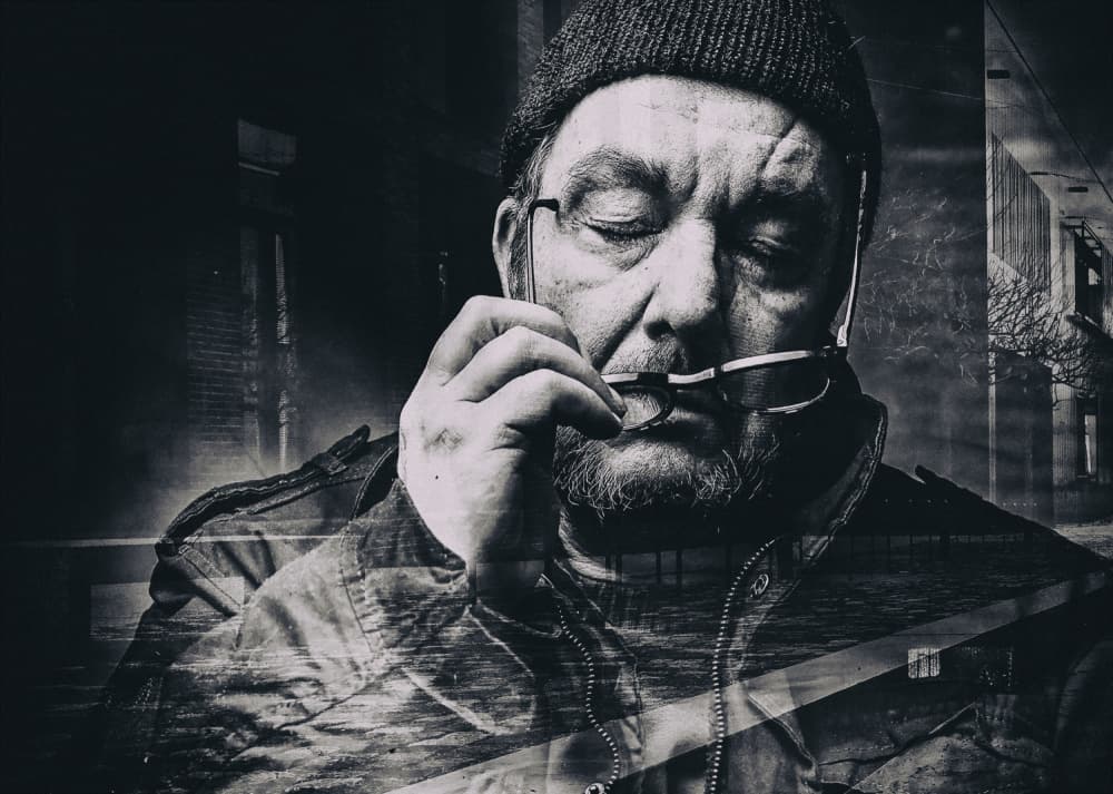 Reflective Urban Man by Stefan Eisele — canvas wall art