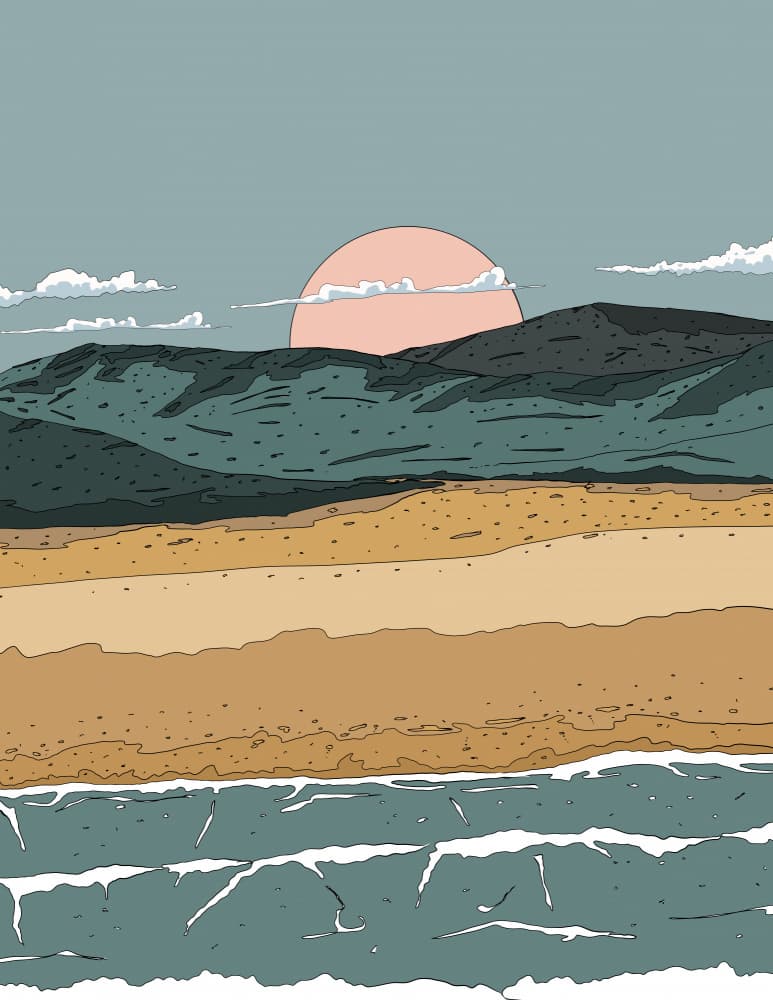 Australia Beach Landscape by Nicholas — canvas wall art