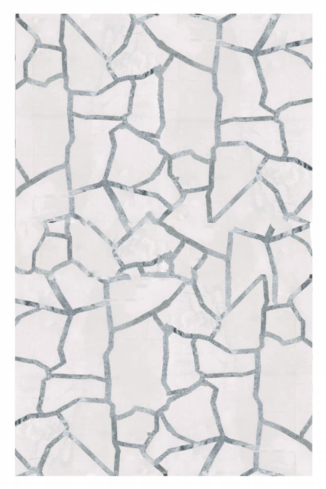 Abstract Silver Mosaic by cartissi — canvas wall art