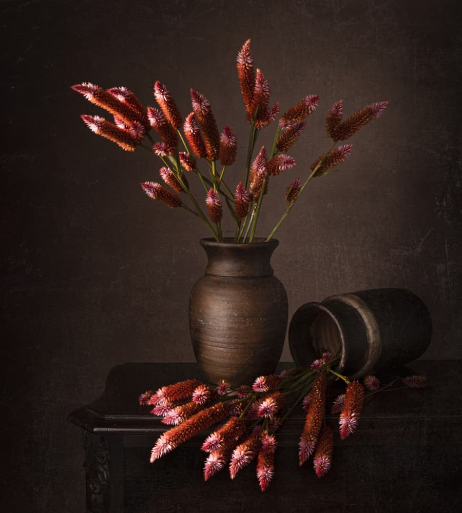 Rustic Floral Still Life by Margareth Perfoncio — canvas wall art