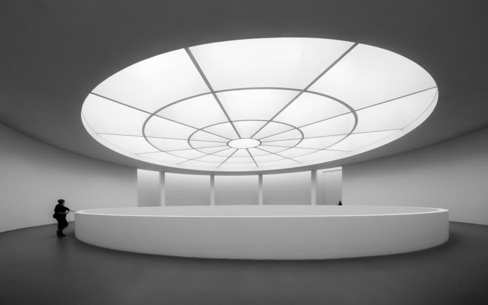 Circular Light Architecture by Andy Dauer — canvas wall art