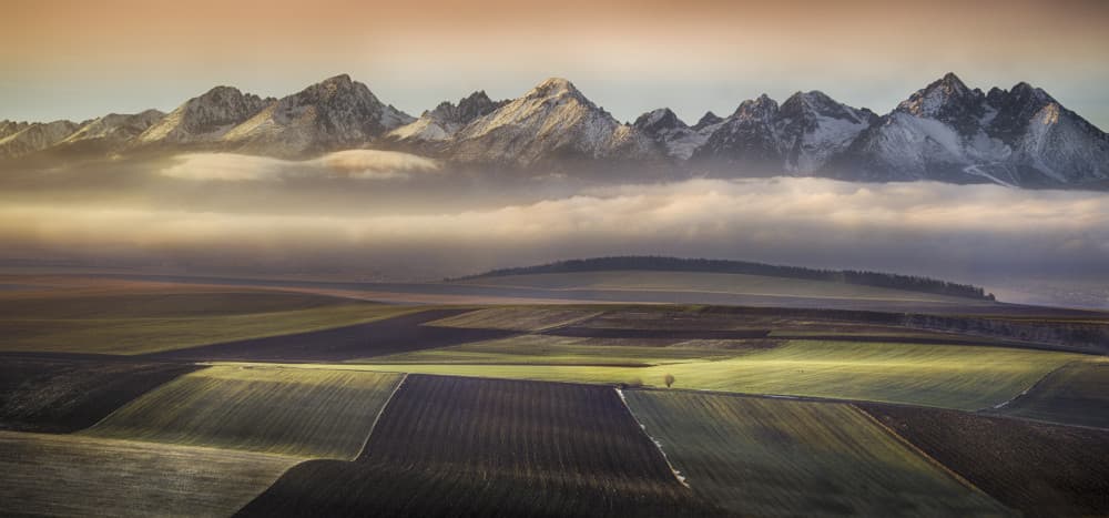 Golden Valley Peaks by Peter Svoboda MQEP — canvas wall art