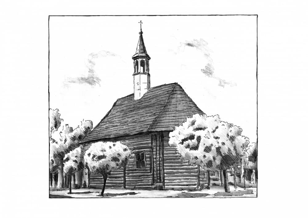 Old Country Church by Kulik — canvas wall art
