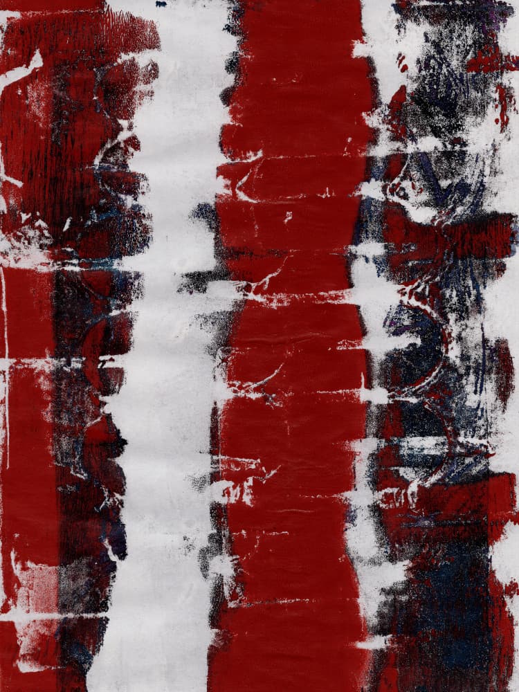 Textured Red White Stripes by Dina Dankers — canvas wall art