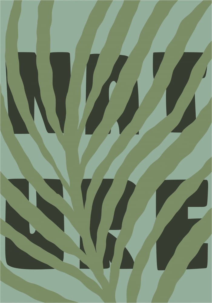 Welcome Green Foliage by Treechild — canvas wall art