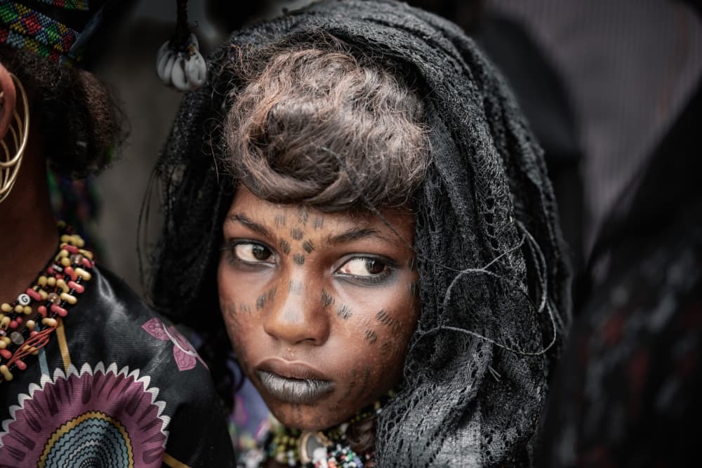 Tribal Woman's Gaze by Trevor Cole — canvas wall art