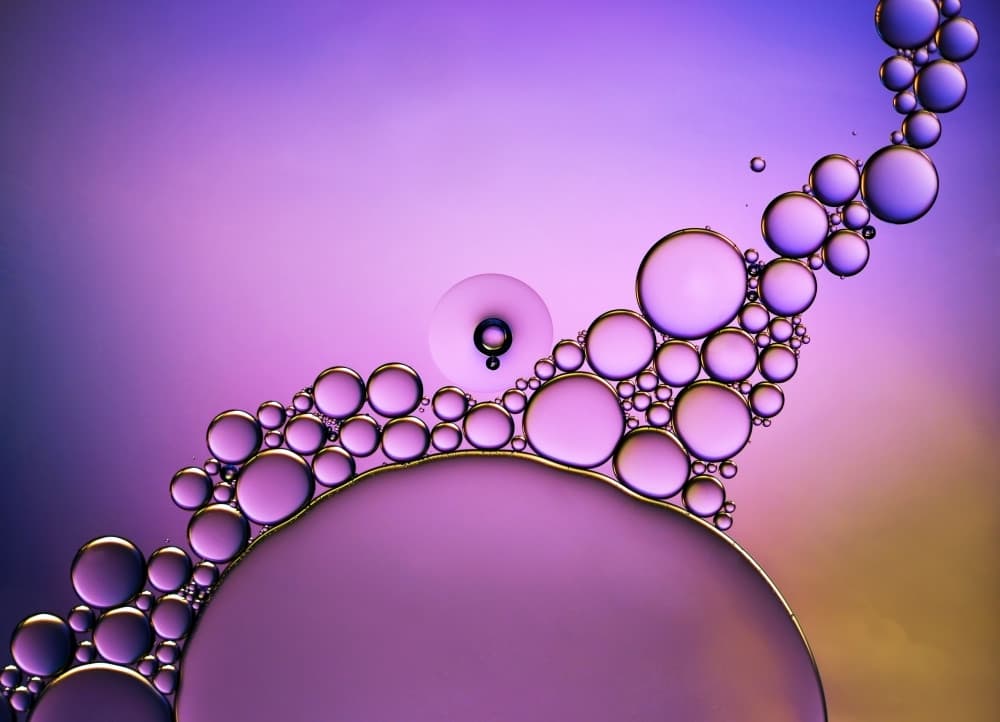 Dreamy Purple Drops by Heidi Westum — canvas wall art