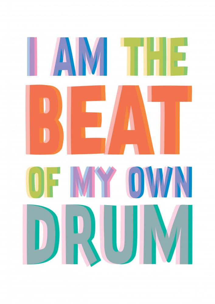 Beat Of My Own Drum by Frankie Kerr-Dineen — canvas wall art