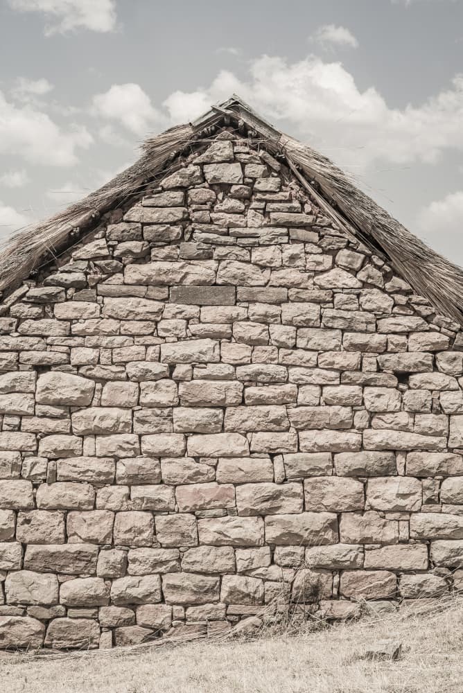 Stone Roofscape by Shot by Clint — canvas wall art