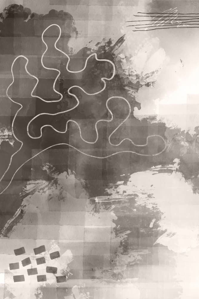 Modern Abstract Grayscale by Melanie Viola — canvas wall art