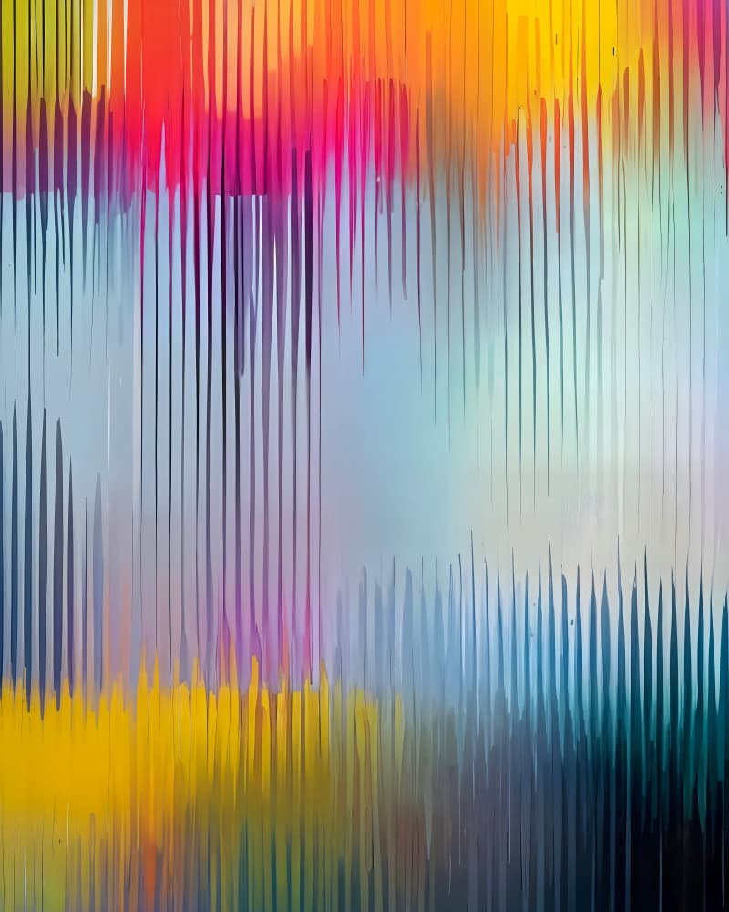Vibrant Abstract Drips by Uma Gokhale — canvas wall art