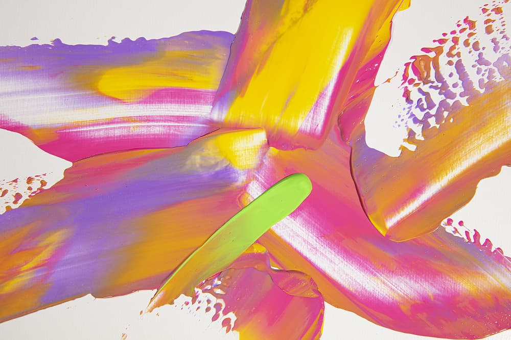 Vibrant Abstract Strokes by Julia Ramiro — canvas wall art