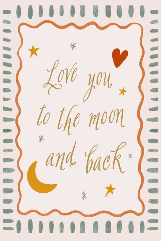 Loveyoutothemoonandback by Treechild — canvas wall art